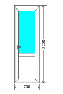 Балконный блок: дверь - Exprof XS-358 Черноголовка