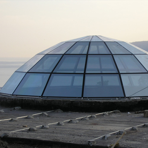 Ремонт стеклянного купола Черноголовка