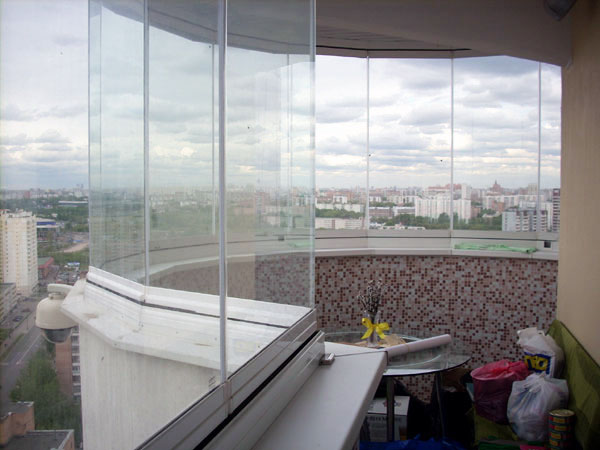 Остекление балконов: эркерных, круглых, закругленных Черноголовка