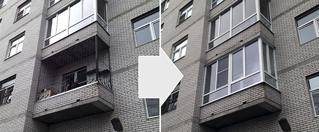 Остекление открытого балкона в Черноголовка Черноголовка