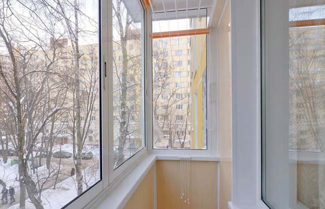 Зимнее остекление лоджии и балкона зимой Черноголовка
